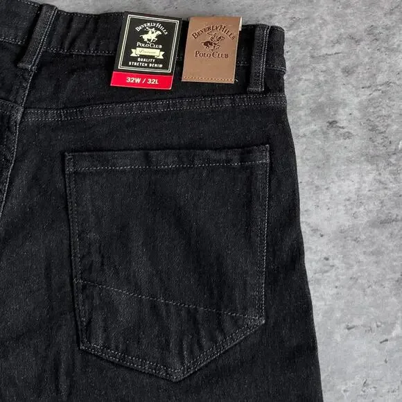 Vintage Y2K Beverly Hills Polo Club Black Grunge Opium Denim Jeans - Picture 4 of 5